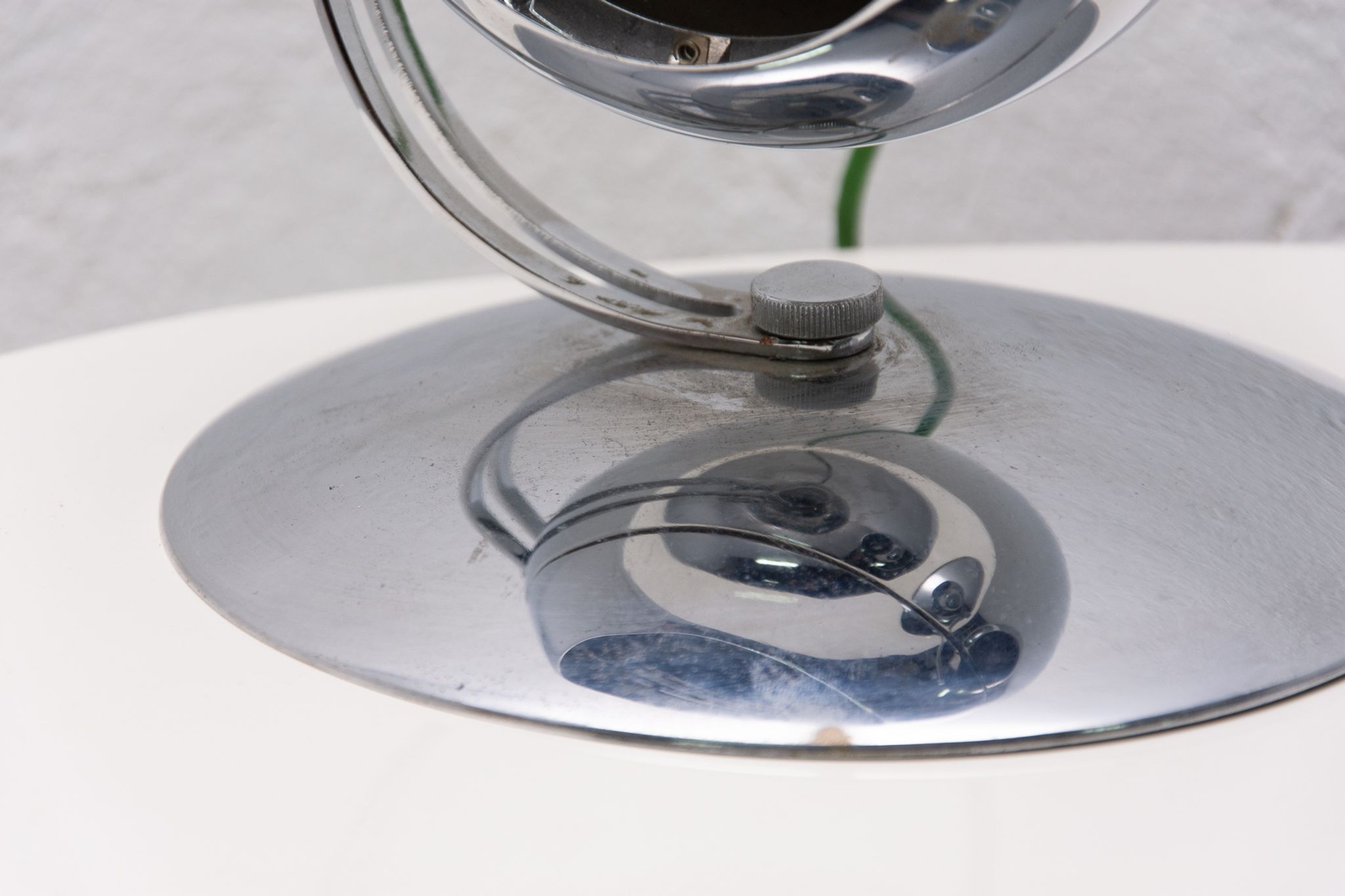 Pair of mid century space-age positioning desk lamps, 1960, Central Europe