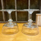 Pair of old champagne glasses