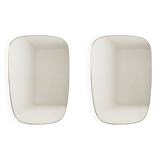 Gio Ponto, in the style of. Pair of mirrors framed in gilt brass. 1980s