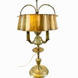Candelabra lamp with 4 lights all copper lampshade -day quadrilobed ..