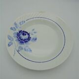 Old flat hollow blue flower decoration