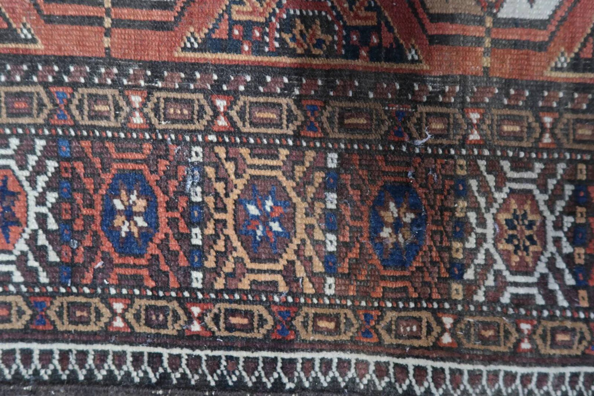 Tapis afghan Baluch vintage fait main 93 cm x 164 cm années 1920