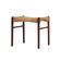 Repose-pied en palissandre, design scandinave des années 70