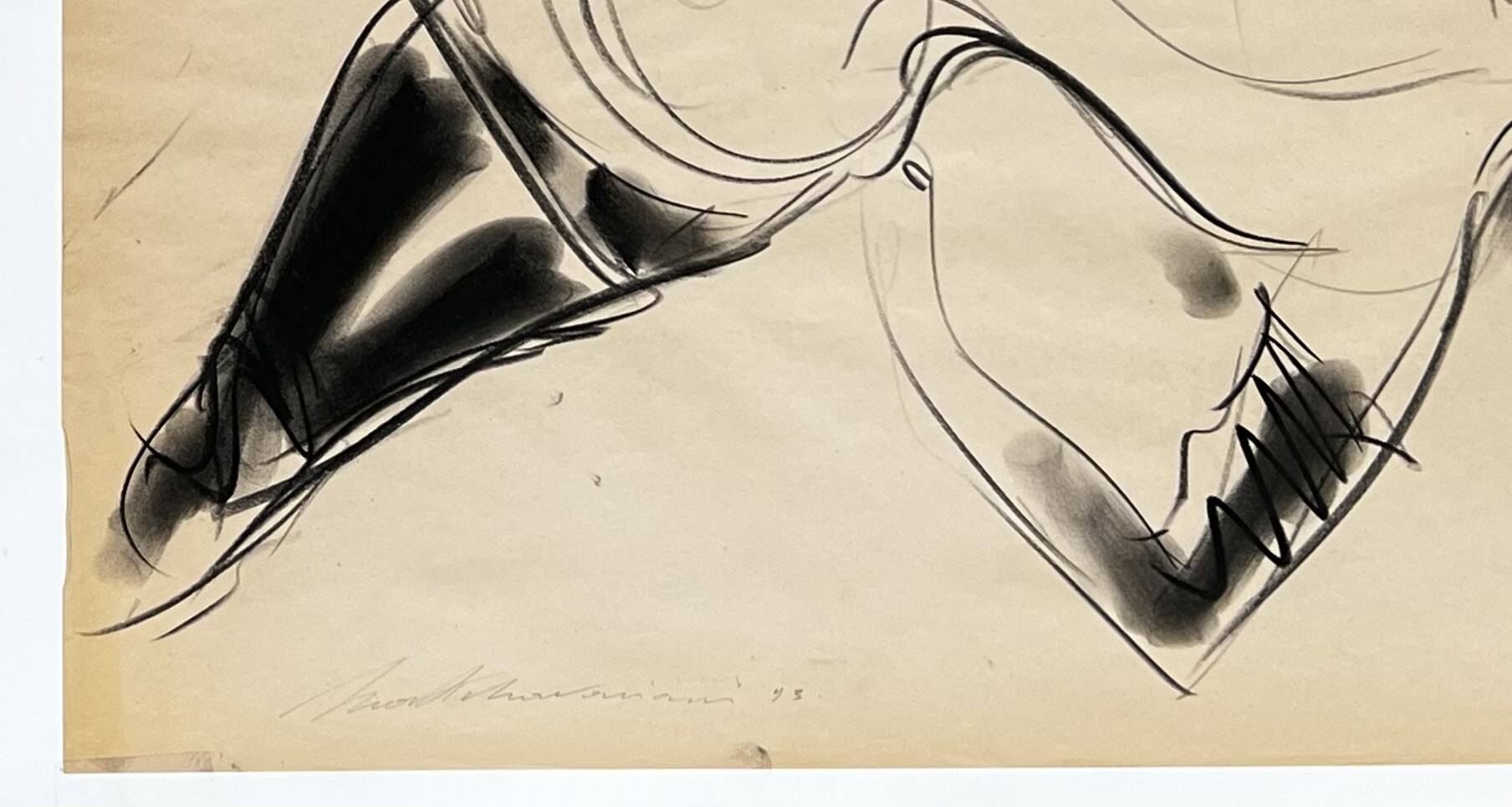Henri Matchavariani (Illustrator VOGUE) (1939) Nude study
