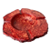 Red faux alabaster ashtray by Romano Bianchi, Italy, 1970s