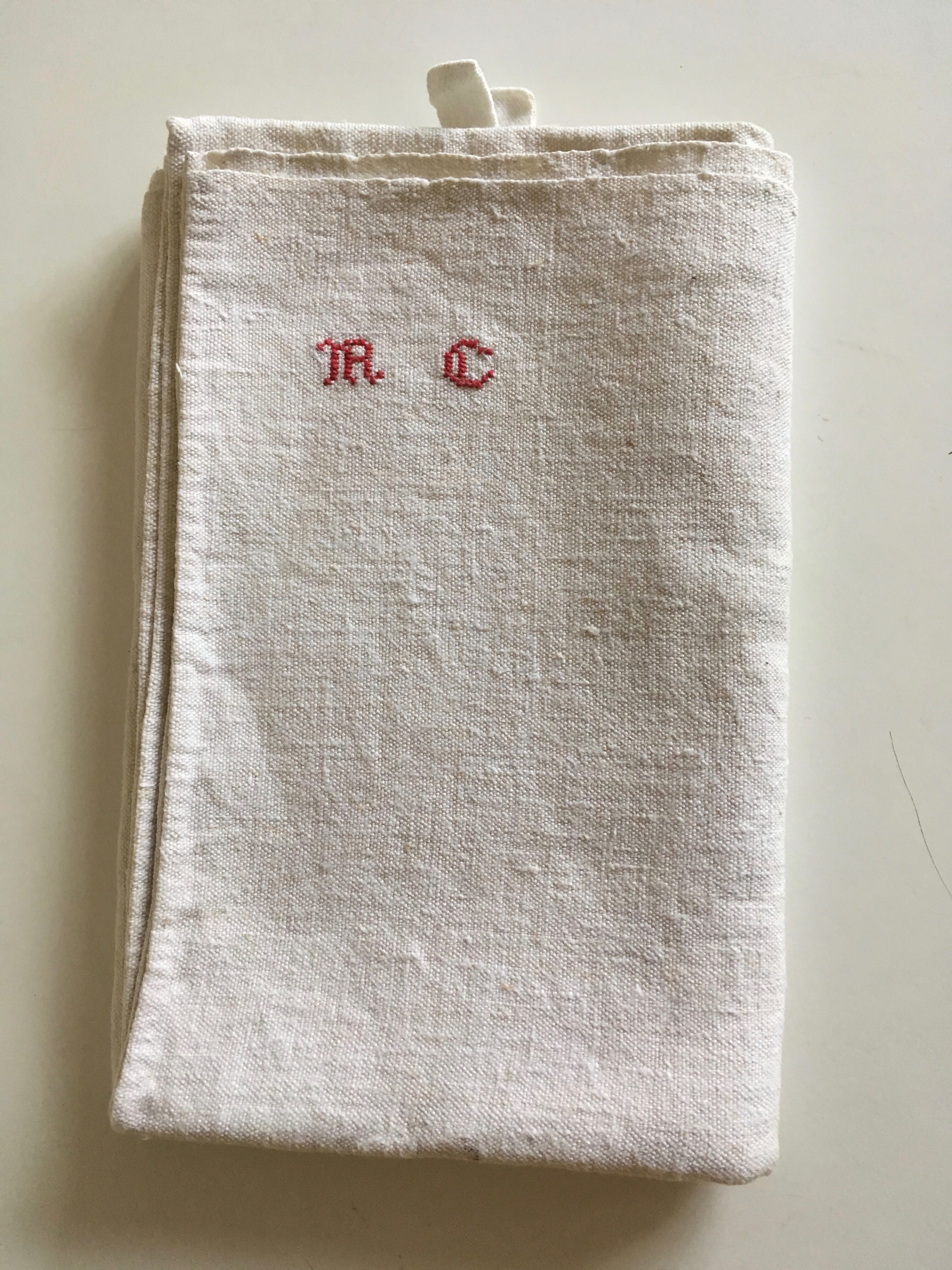 Farm cloth 19th in canvas of flax hemp