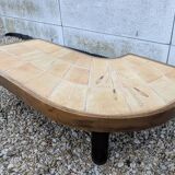 Vintage Vallauris Herbier Design Coffee Table Signed Barrois