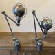 Lampe de bureau Jieldé jielde 2 bras de 40cm avec base étau graphite indus