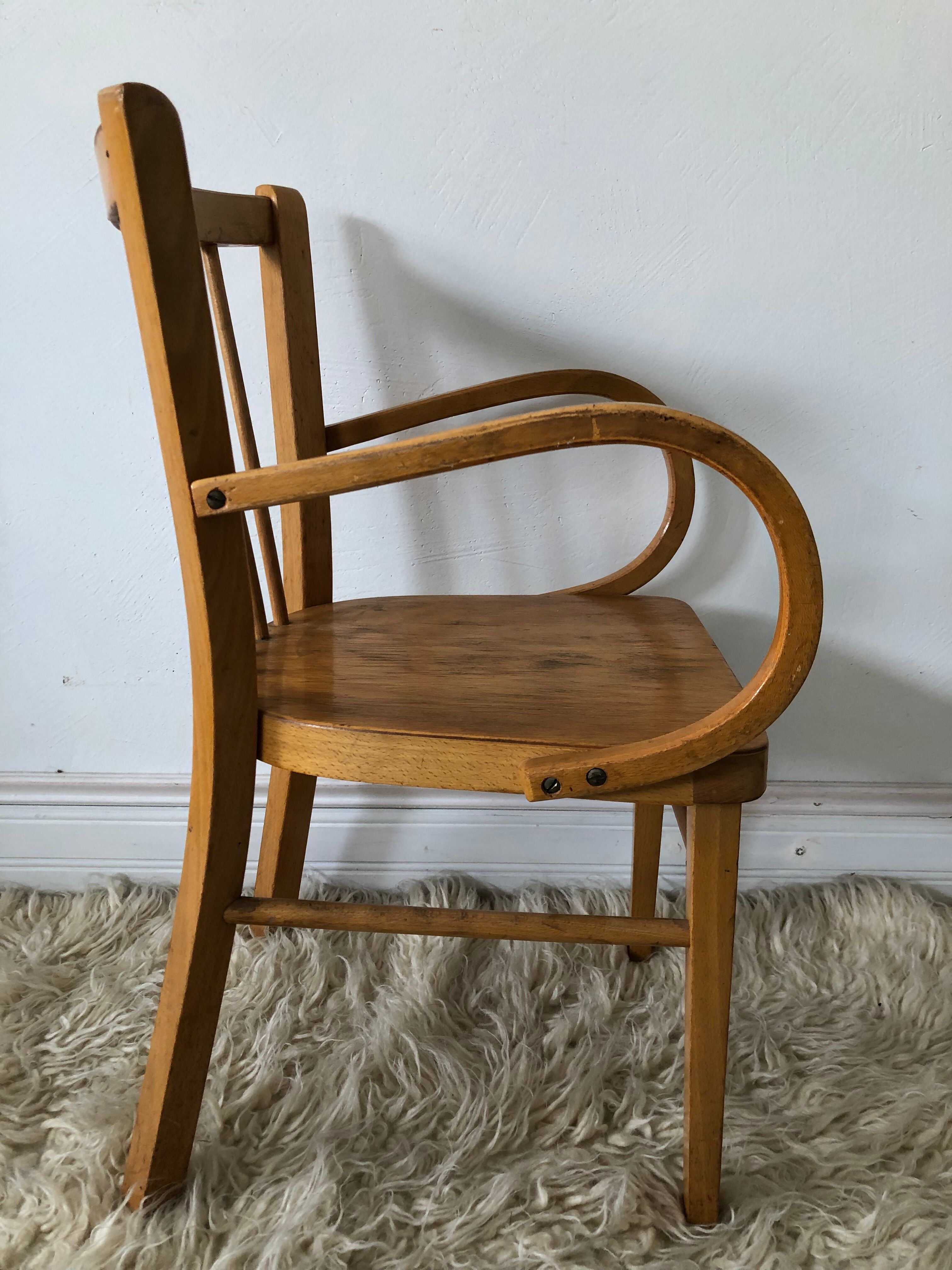 Bistro style vintage armchair