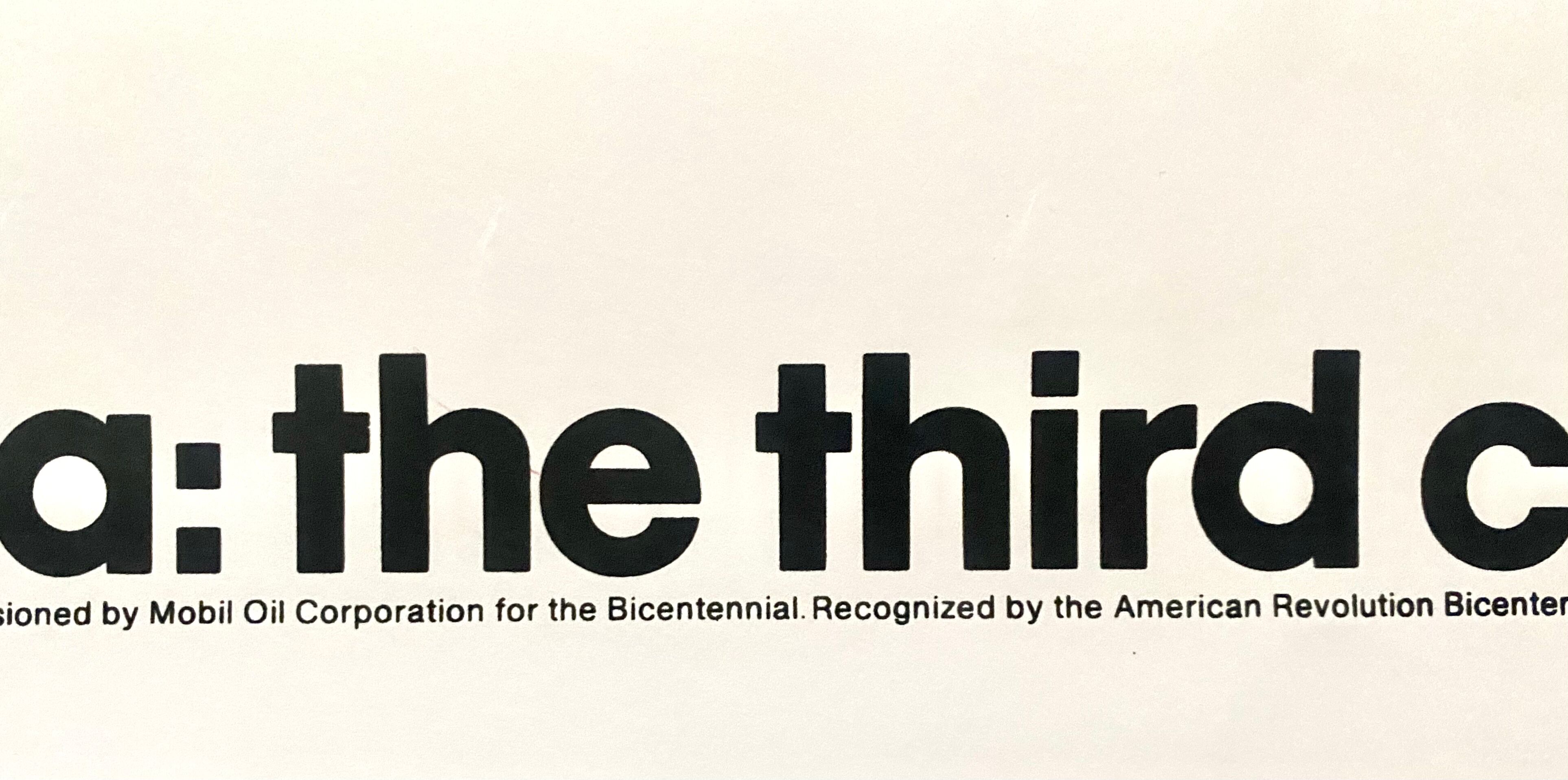 Roy Lichtenstein, America, the third century, silkscreen poster, 1976