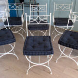 Set of garden seats, made of iron