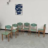 6 community chairs from the 80s