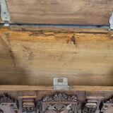 Walnut chest with rich Renaissance-style carvings, 17th century