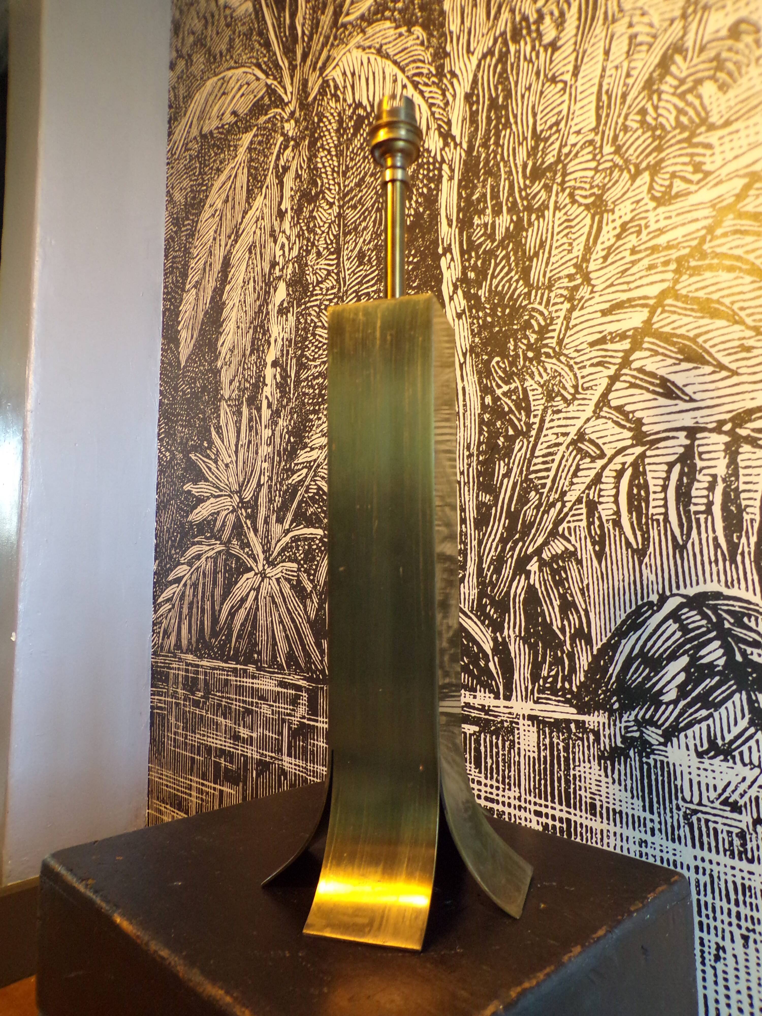 Italian brass lamp base 1970