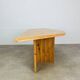 Table basse en pin massif forme organique, années 80