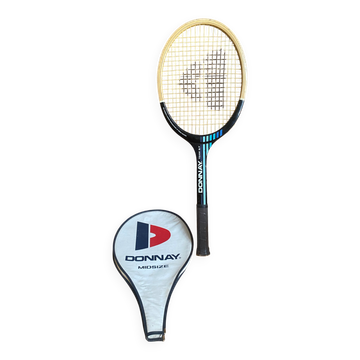 Vintage donnay team gt wooden tennis racket + donnay cover #