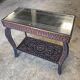 Moroccan carved wood table