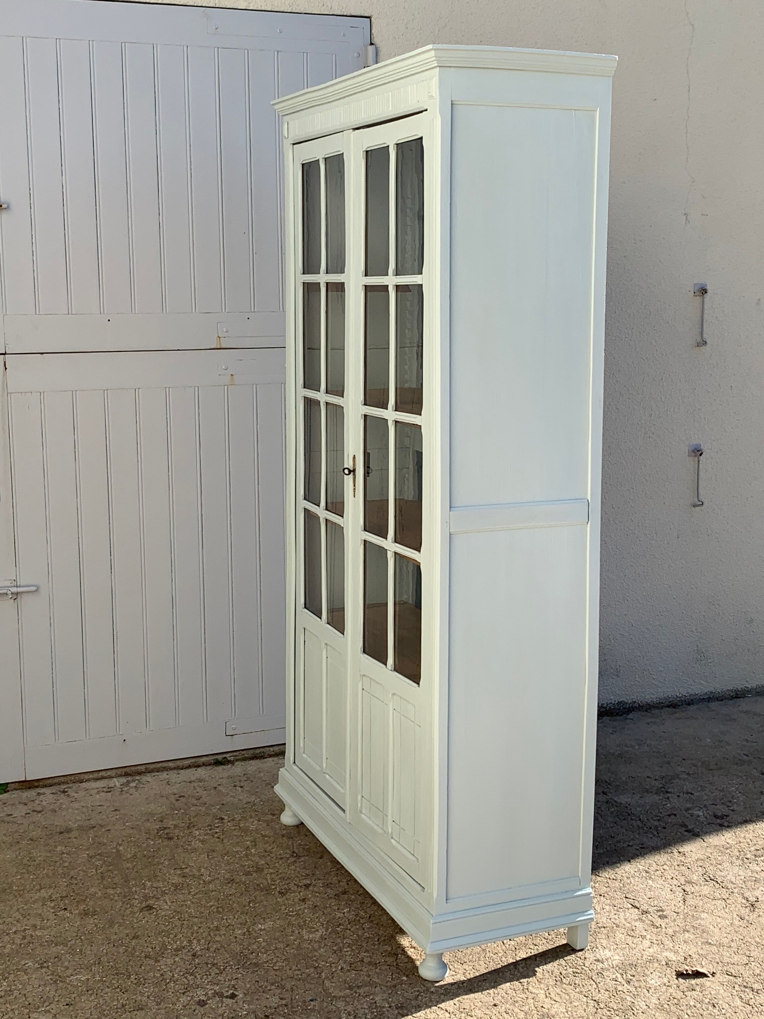Glass-glazed Parisian wardrobe 1920