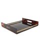 Hollywood regency brass and tortoiseshell lucite tray, Italy 1970s