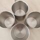 4 Grandes Tasses en inox et son support métallique