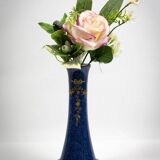 Vase soliflore en porcelaine et argent 1er titre - Paul Millet Début XXème