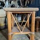 Coffee Table And Pair Of Sofa Ends From The 70s In Bamboo - 20th Century