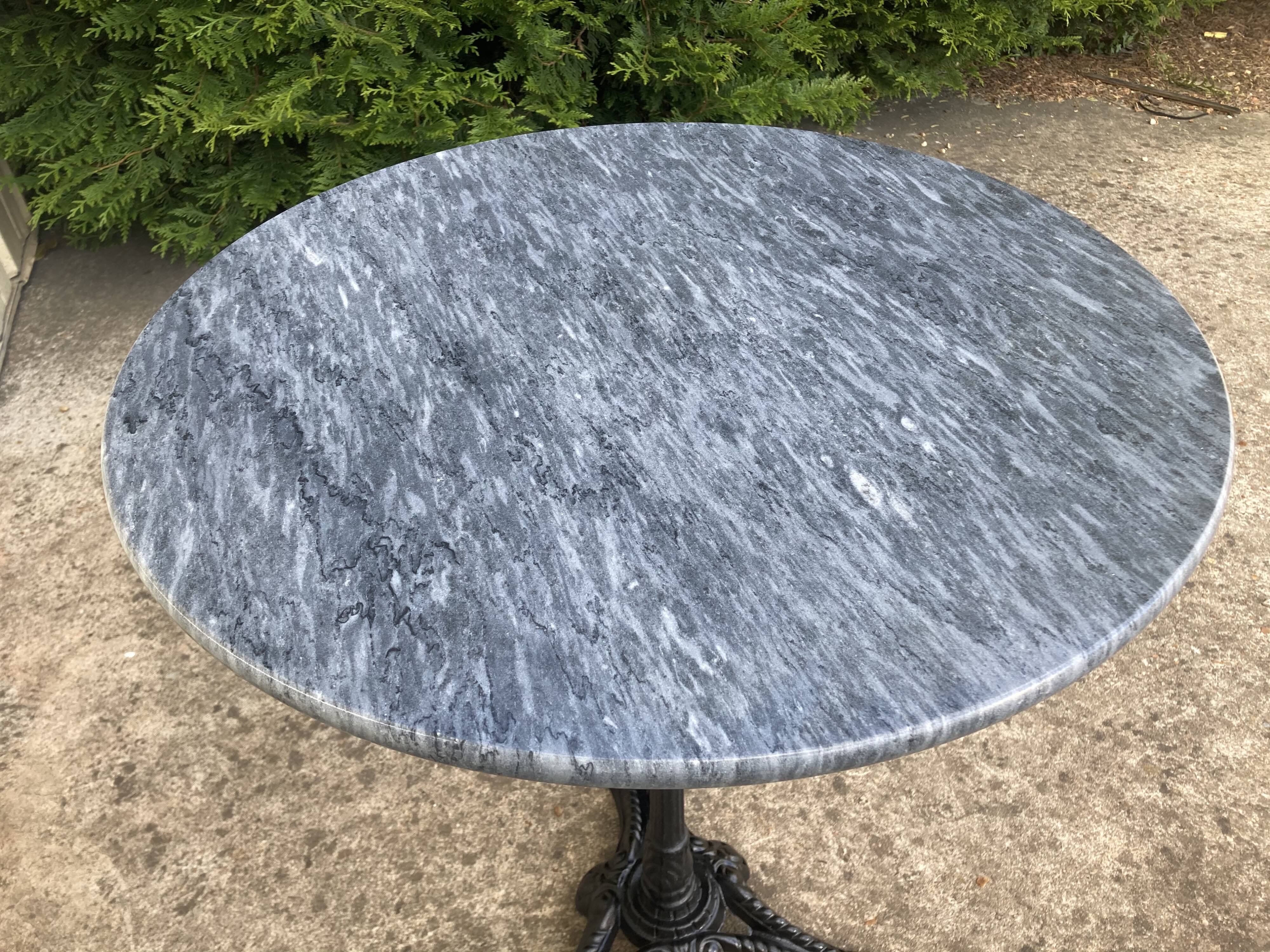 Grey marble table