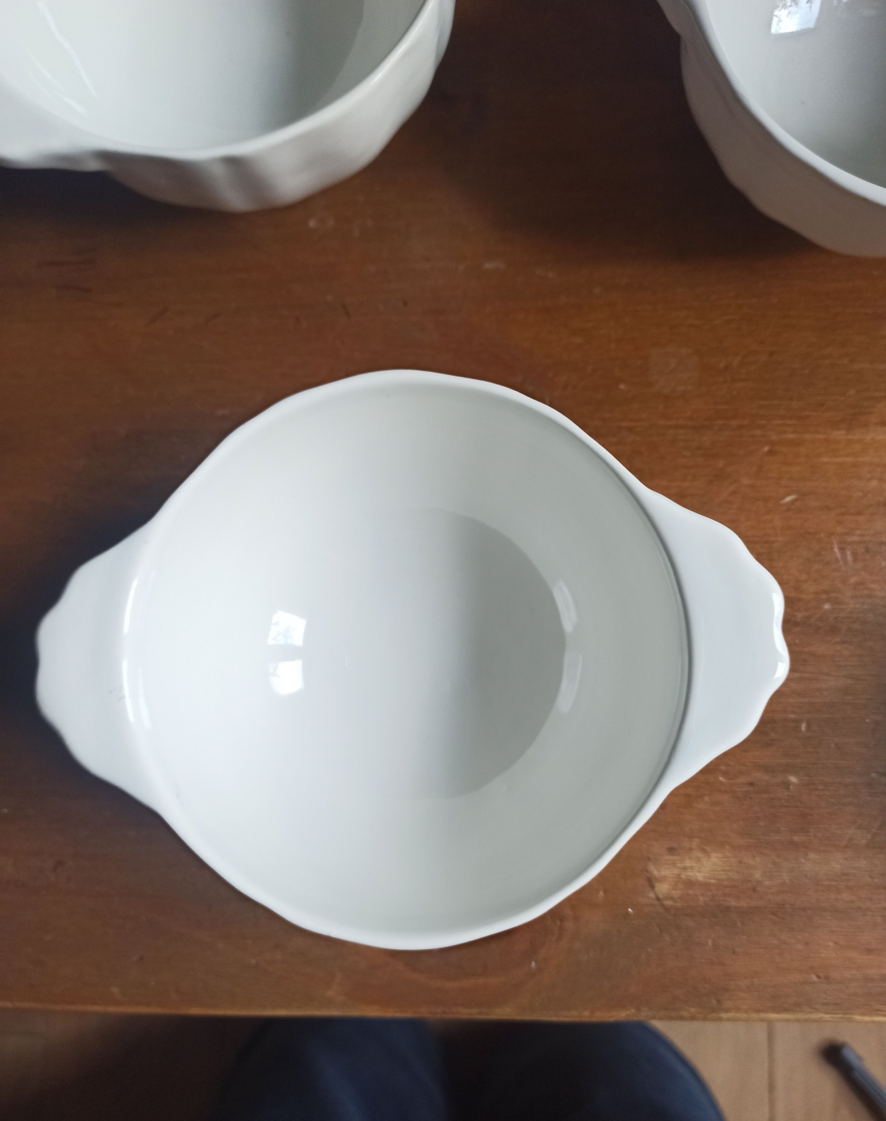 Bols en faience blancs de Gien