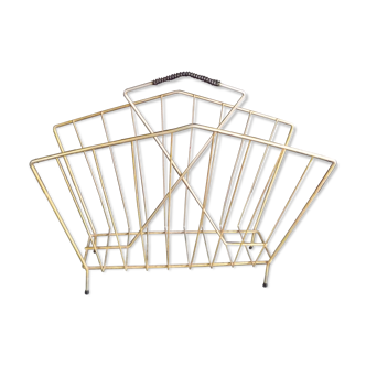 70' vintage gold metal newspaper door