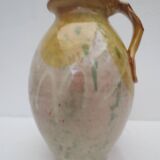 Ceramic jug, provencal style, nice size, with handle