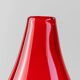Vintage red Murano glass vase - Italy 1970s