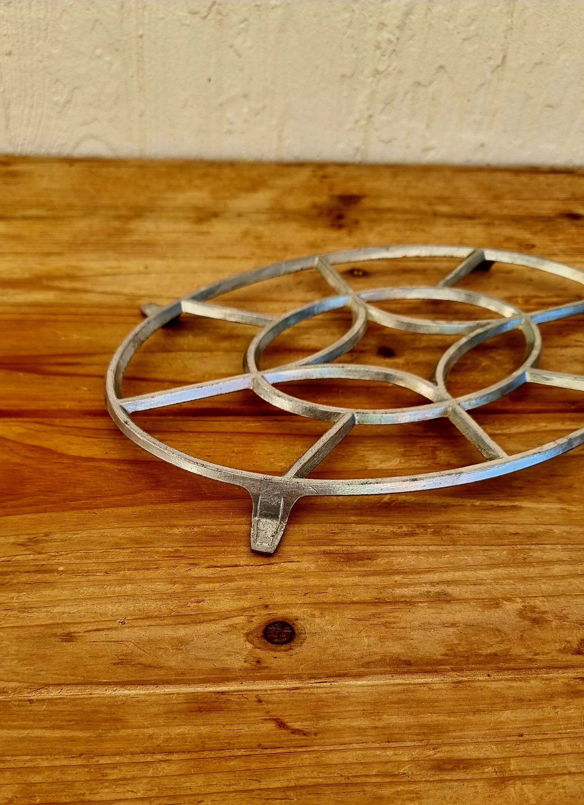 Vintage aluminium trivet