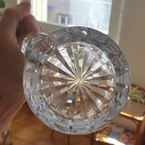 1950s decanter in chiseled crystal