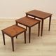 Set of three rosewood coffee tables, Danish design, 1960s, made in Denmark