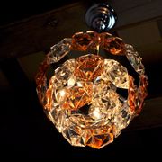 Two-coloured Kinkeldey chandelier, 3 floors, 1970, Germany