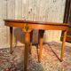 Louis XVI style dining table in cherry wood with extension.
