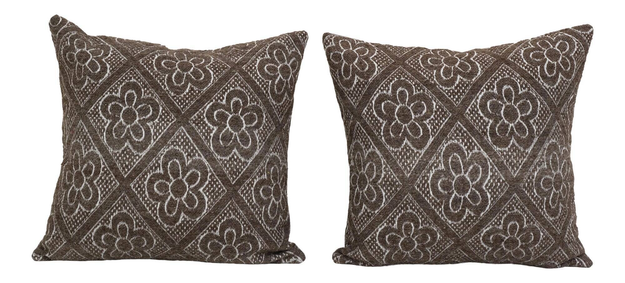Set of 2 vintage Turkish cushion covers 51x51 cm