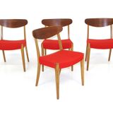 Set de 4 chaises en teck, Søen Wiladsens Møbelfabrik, Danemark, 1960