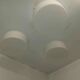 Set of 3 round LITA 70s ceiling lights
