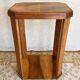 Art Deco side table or serving table in walnut, pedestal table.