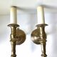 Pair of Solid Brass Antique wall lamps Sconces
