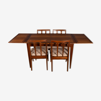 Table & 4 chaises 1960