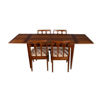 Table & 4 chaises 1960