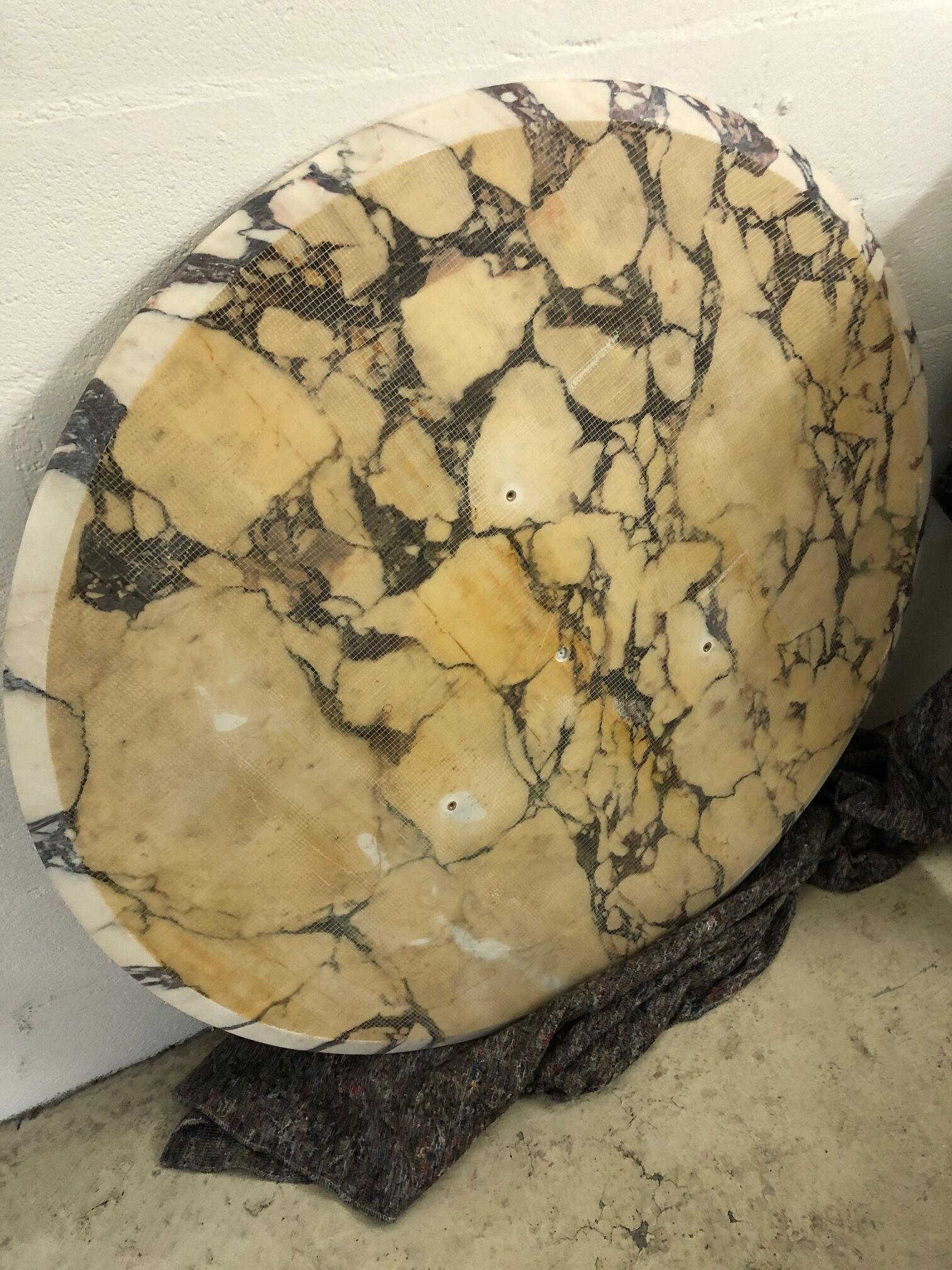 Tulip table in Calacatta marble by Eero Saarinen Ø 120 cm - Knoll - vintage