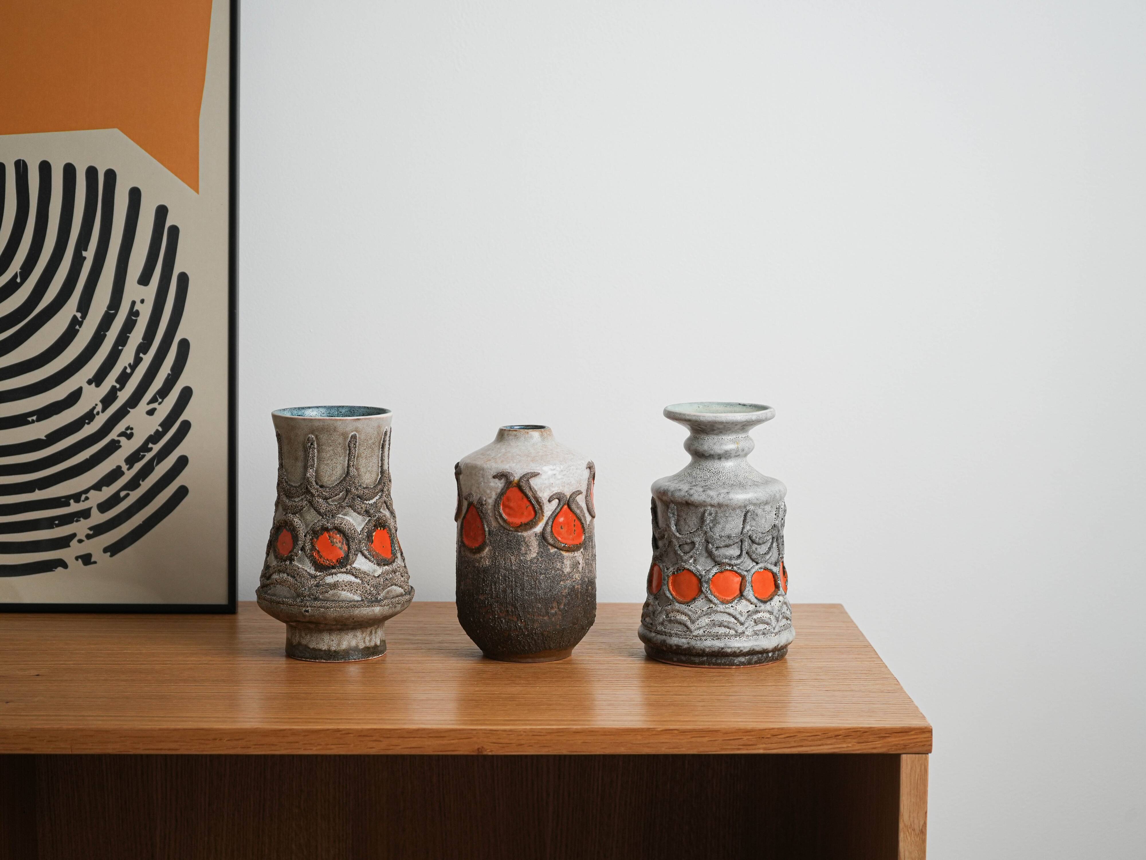 Ceramic vase, German design, 1960s, manufactured by Strehla