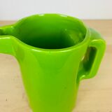 Green ceramic teapot 50s vintage