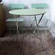 Table et chaises de jardin vintages