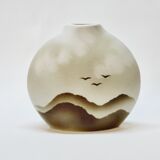 Virebent porcelain lens vase Yves Mohy