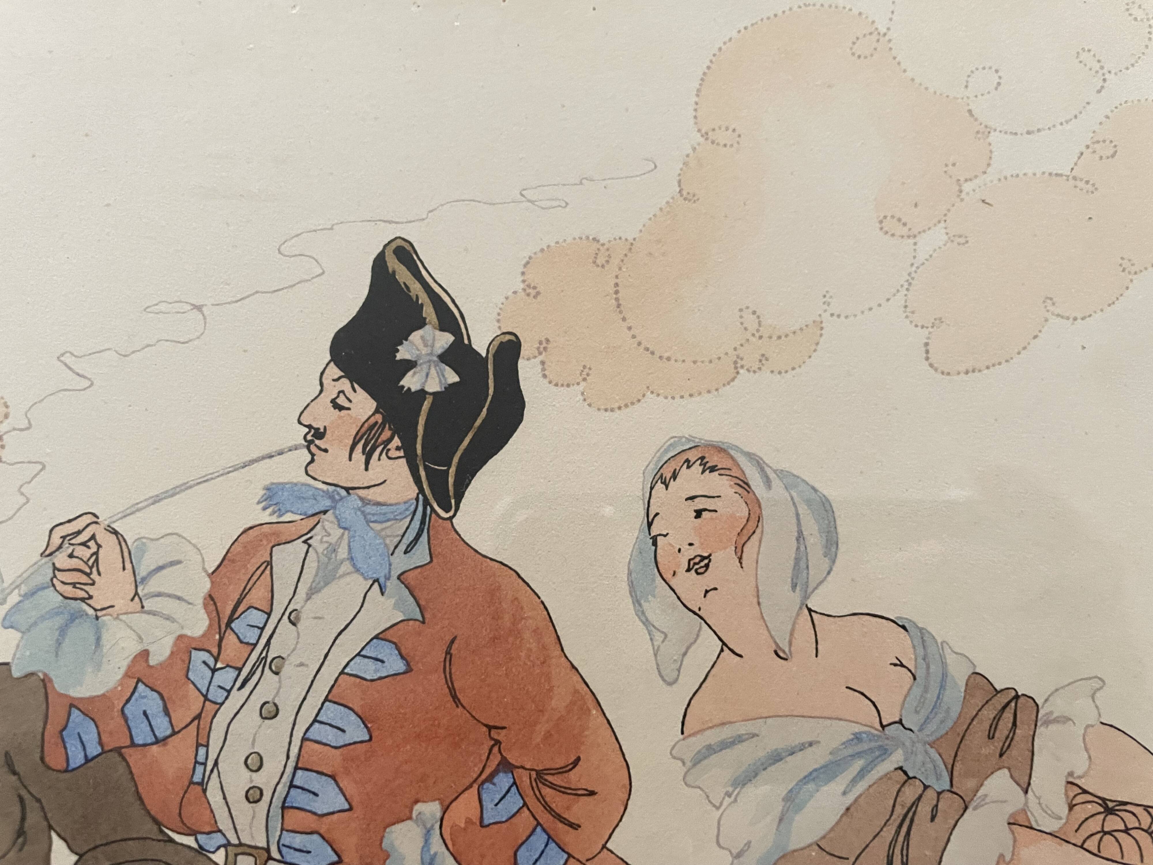 Framed old illustration