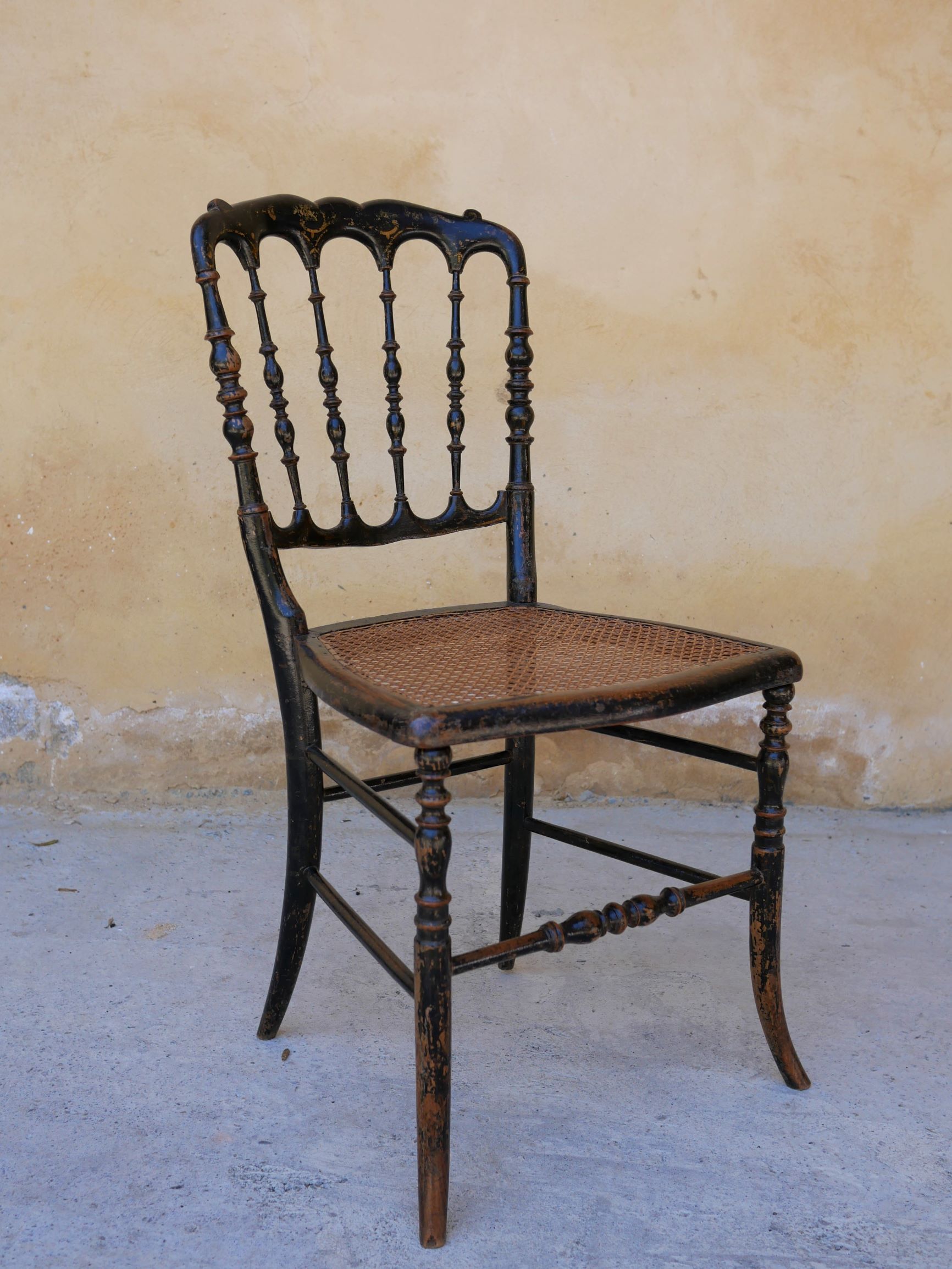 Napoleon III Chair in wood and cannage, twenties